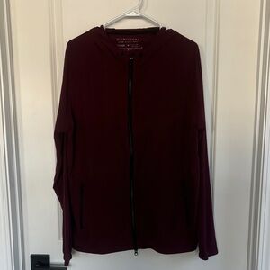 Municipal Maroon Zip-Up Hoodie